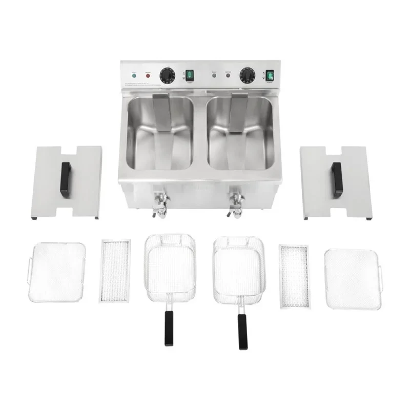 Buffalo Friteuse à induction double 2 x 3000W