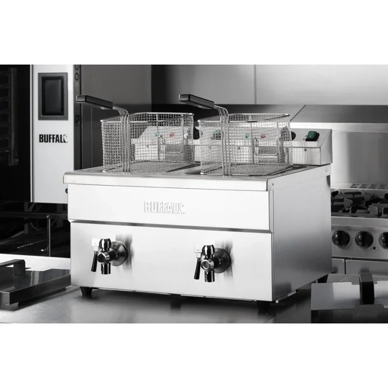 Buffalo Friteuse à induction double 2 x 3000W