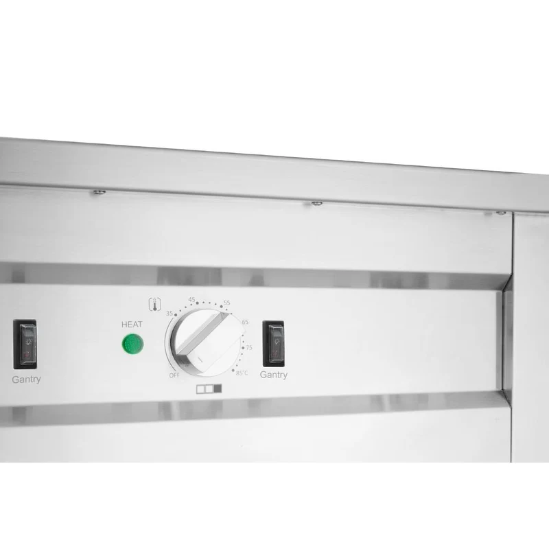 Buffet central mobile avec plaque chauffante Buffalo 4 x GN 1/1