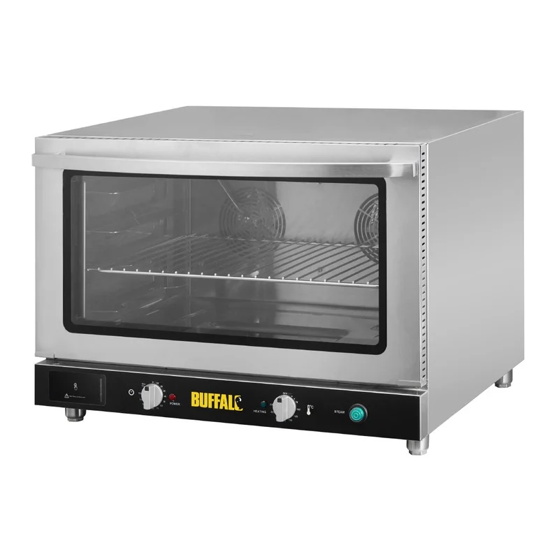 Four pâtissier à convection 4 niveaux avec humidificateur Buffalo 100 L triphasé