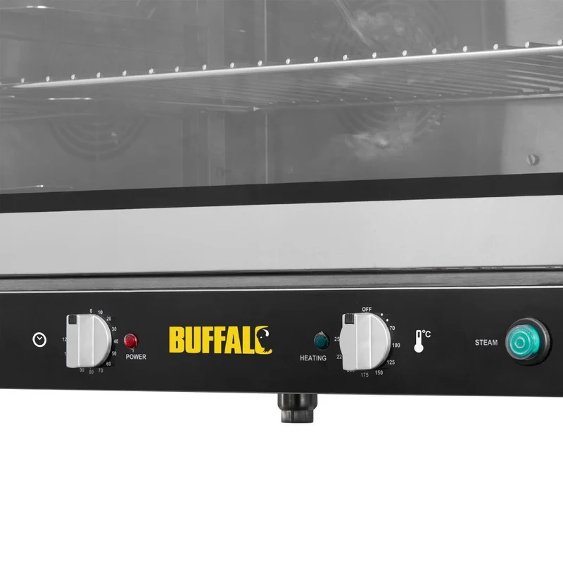 Four pâtissier à convection 4 niveaux avec humidificateur Buffalo 100 L triphasé