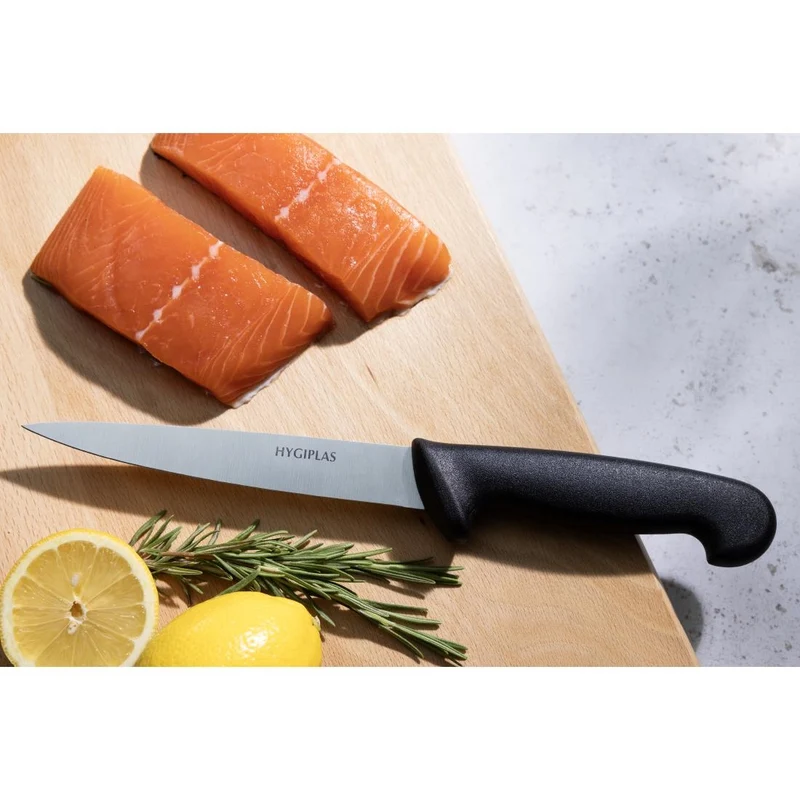 Couteau à filet Hygiplas noir 160mm