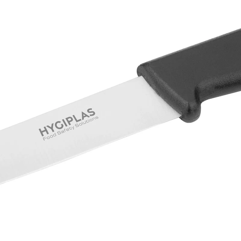 Couteau d'office lame droite Hygiplas noir 85mm