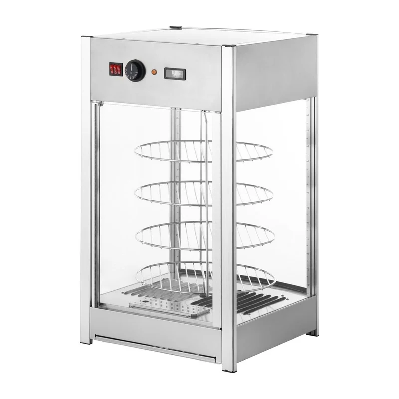 Vitrine chauffante rotative pour pizzas Buffalo 4 niveaux