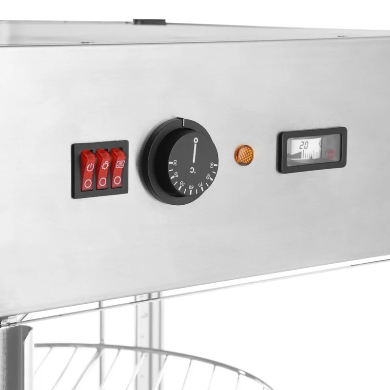 Vitrine chauffante rotative pour pizzas Buffalo 4 niveaux
