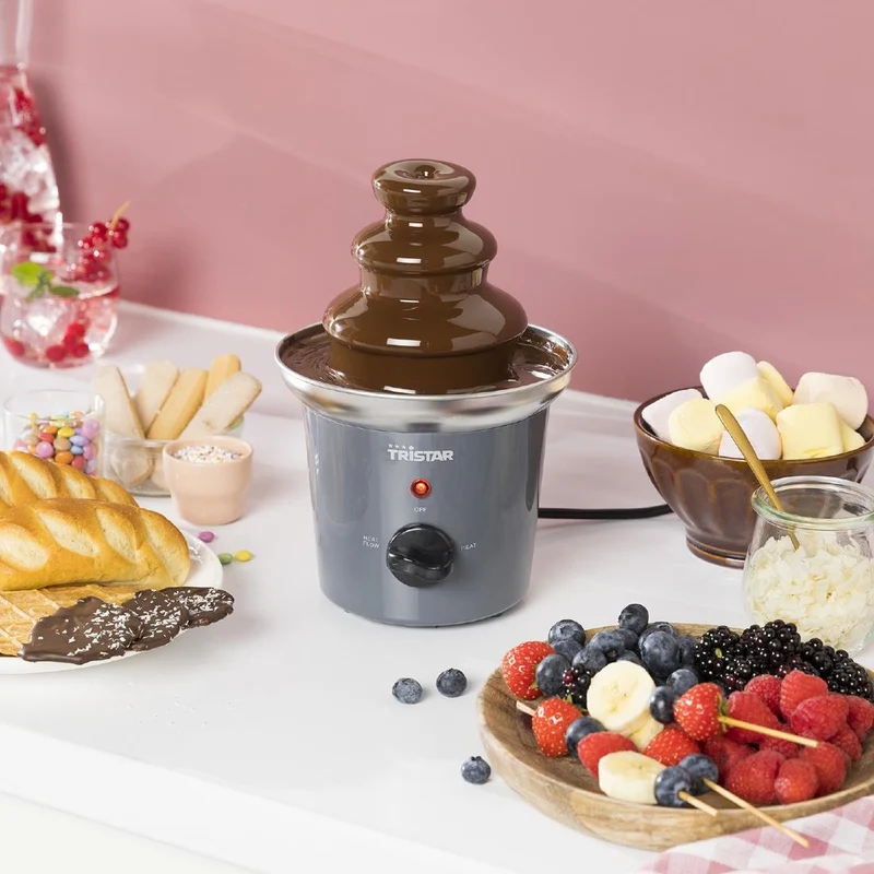 Fontaine à chocolat Tristar CF-1603 niveaux en acier inoxydable