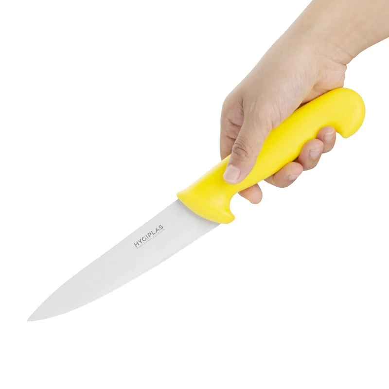 Couteau de cuisine Hygiplas jaune 155mm