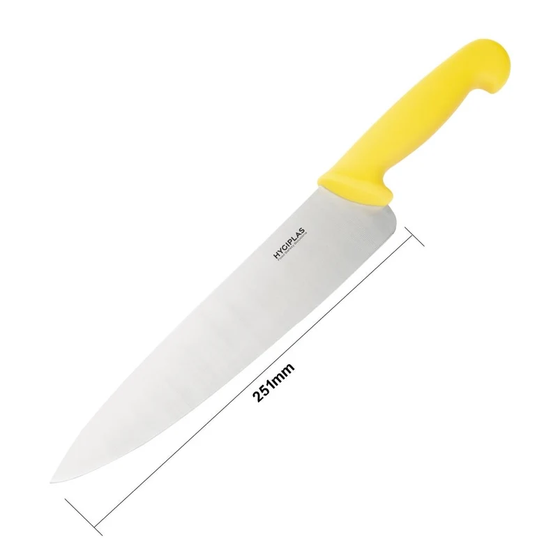 Couteau de cuisine Hygiplas jaune 255mm