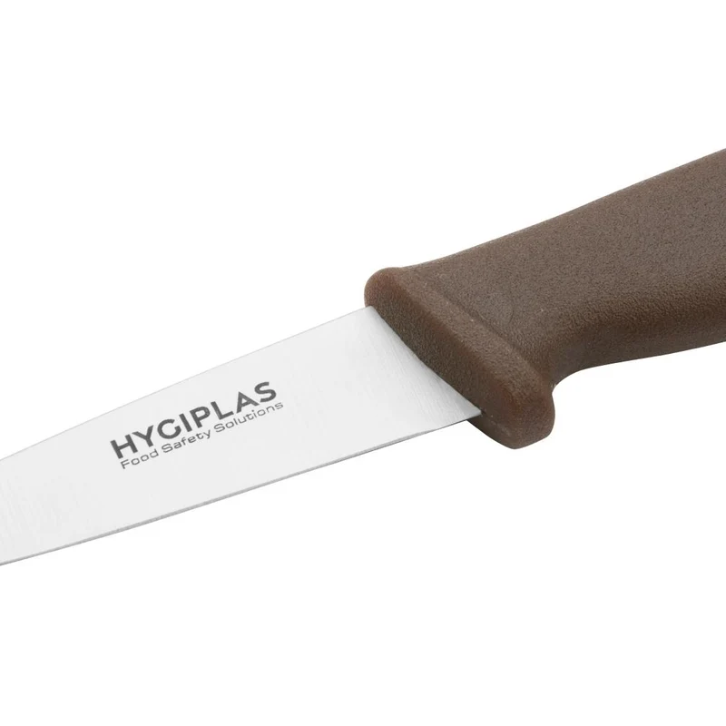 Couteau d'office Hygiplas marron 90 mm