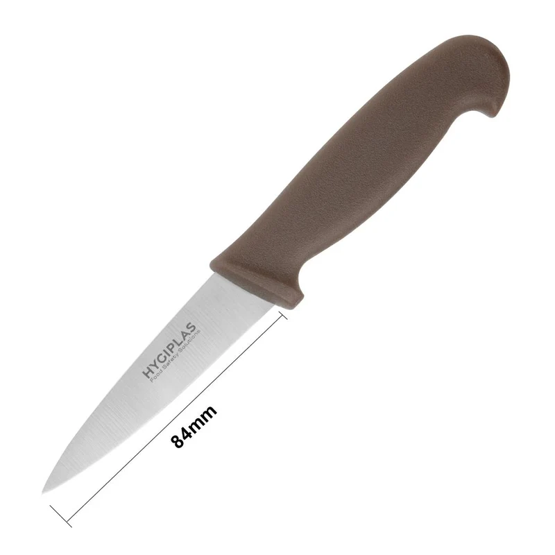 Couteau d'office Hygiplas marron 90 mm