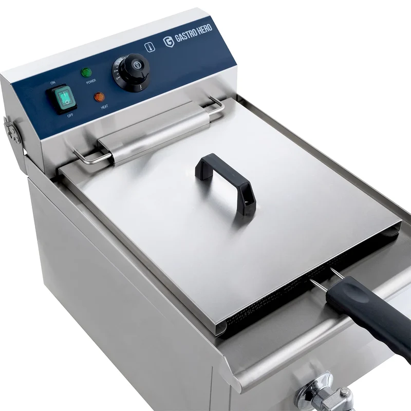 Friteuse électrique ECO 13 litres avec robinet de vidange, 5 kW, 400 V