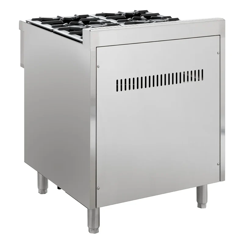 Cuisinière à gaz ECO avec soubassement ouvert - 28,8 kW - 4 brûleurs