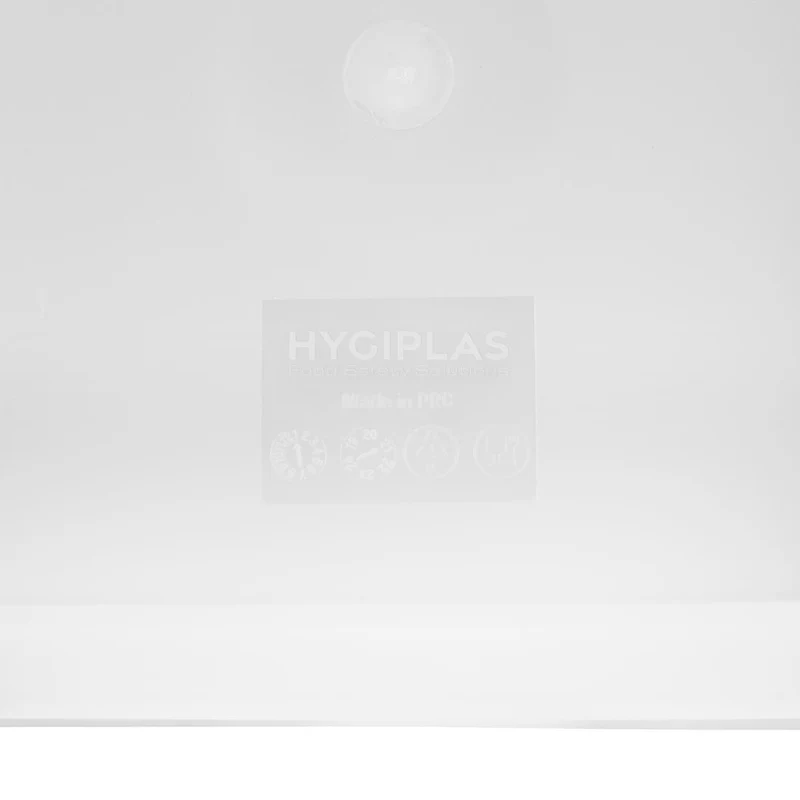 Couvercle carré blanc moyen Hygiplas