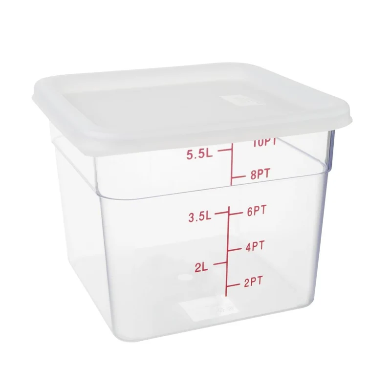 Couvercle carré blanc moyen Hygiplas