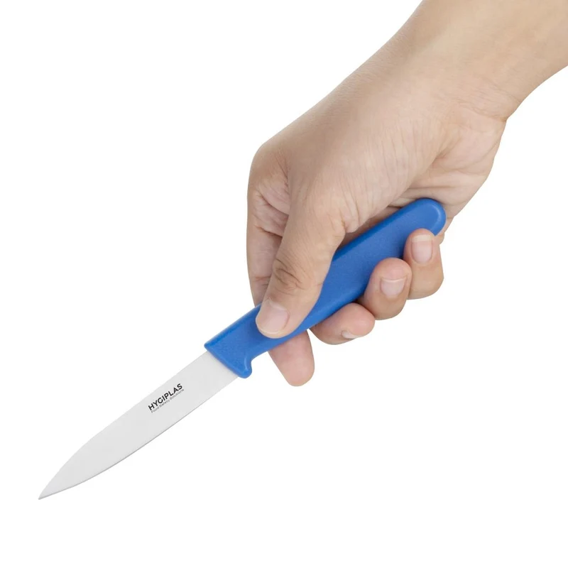 Couteau d'office Hygiplas bleu 75 mm