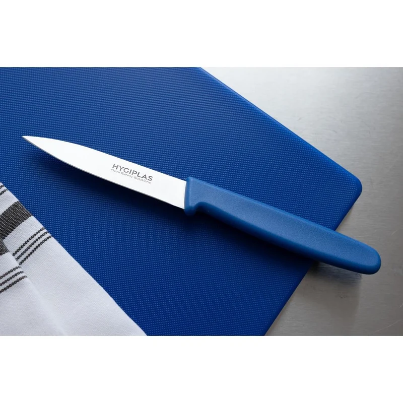 Couteau d'office Hygiplas bleu 75 mm