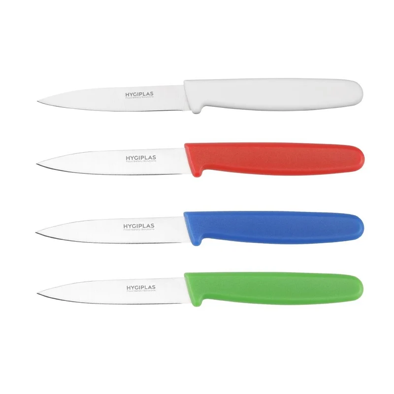 Couteau d'office Hygiplas rouge 75 mm