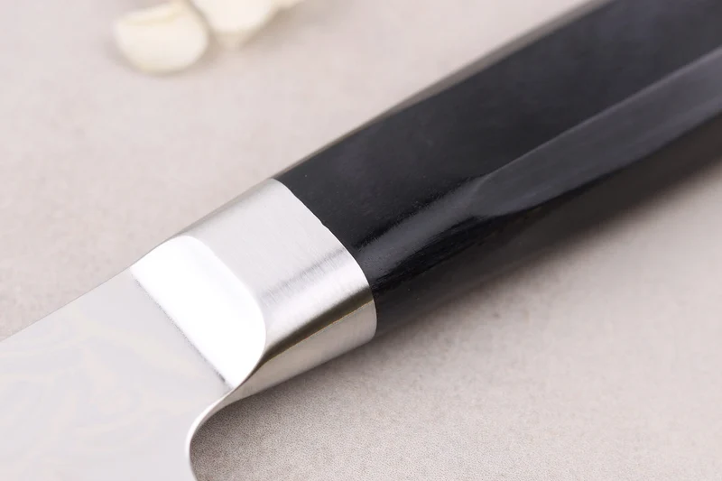 Couteau kengata chef 19cm japonais Sakai Takayuki Grand Chef Seigaiha Damas 45 couches