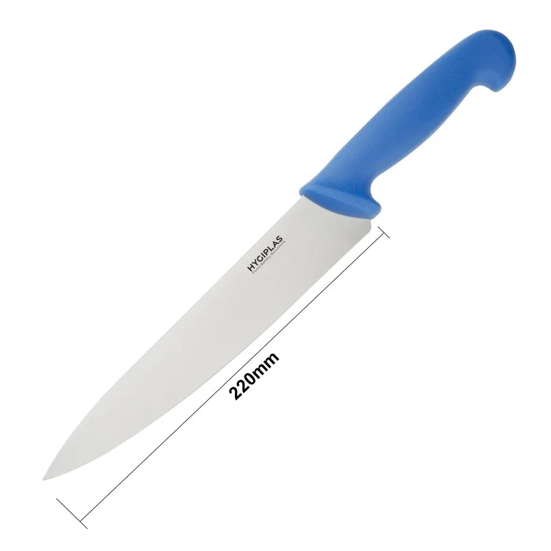 Couteau de cuisine Hygiplas bleu 218mm