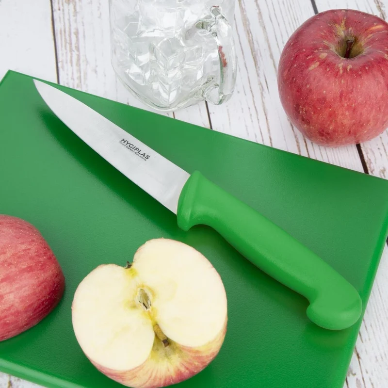 Couteau de cuisine Hygiplas vert 155mm