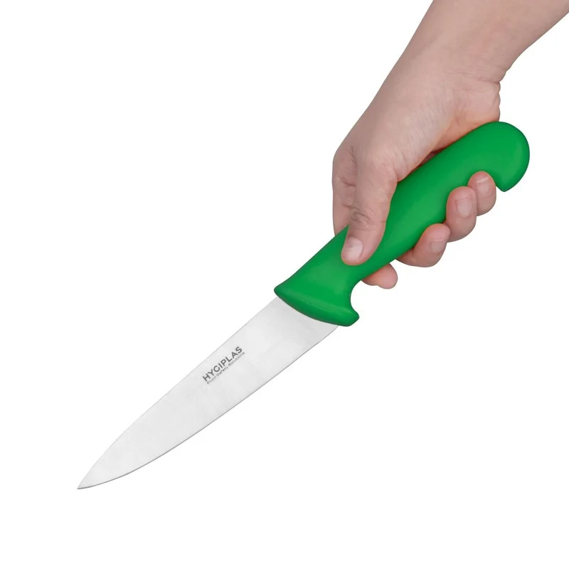Couteau de cuisine Hygiplas vert 155mm