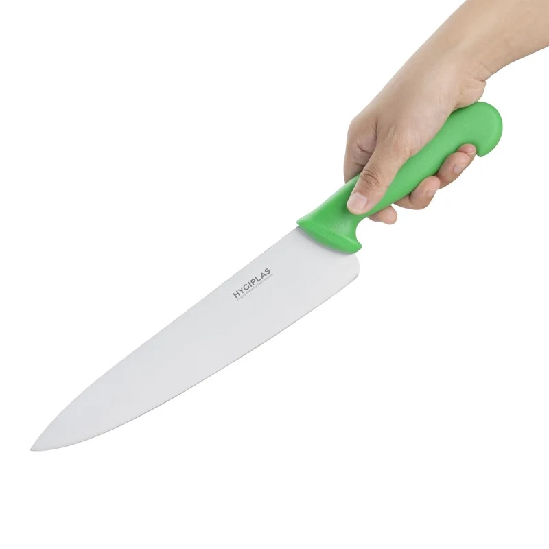 Couteau de cuisine Hygiplas vert 255mm