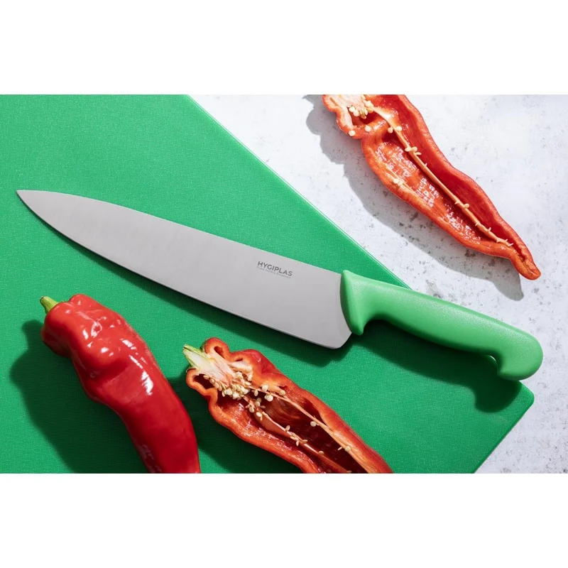 Couteau de cuisine Hygiplas vert 255mm