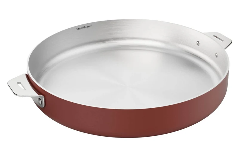 Poêle Cookut La Merveilleuse 28cm en acier inoxydable Steel Green®