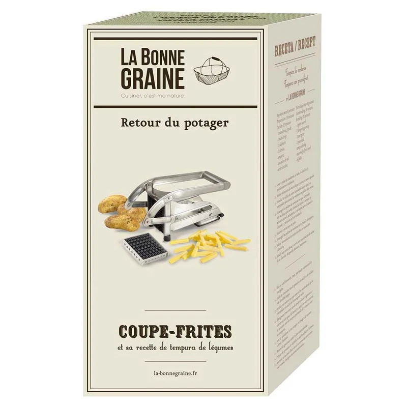Coupe-Frites ménager inox 2 couteaux - La Bonne Graine