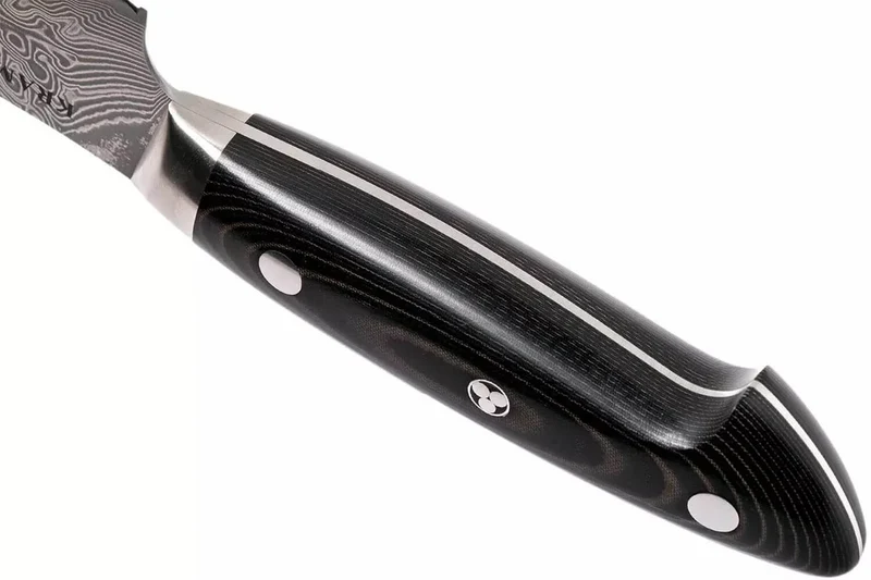 Couteau à pain japonais Zwilling Kramer Euro Stainless 26cm damassé manche en micarta