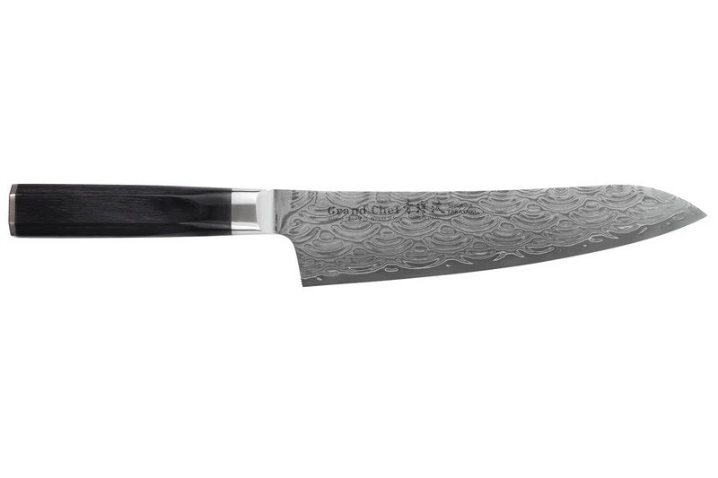 Couteau de chef 21cm japonais Sakai Takayuki Grand Chef Seigaiha Damas 45 couches