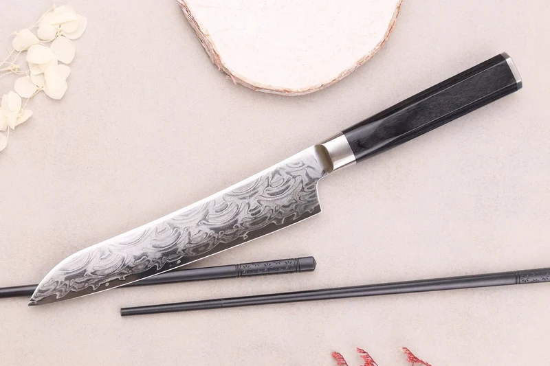 Couteau universel 15cm japonais Sakai Takayuki Grand Chef Seigaiha Damas 45 couches