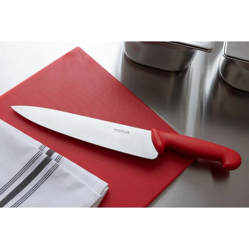 Couteau de cuisine Hygiplas rouge 255mm