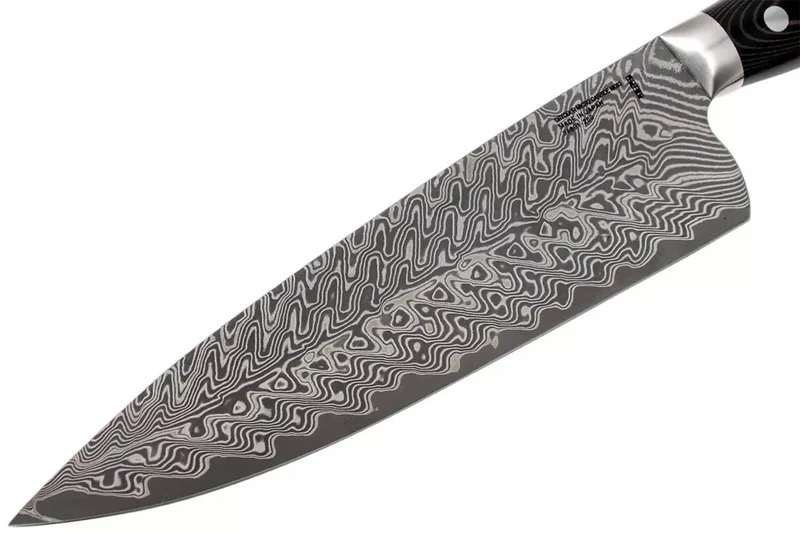 Couteau de chef japonais Zwilling Kramer Euro Stainless 26cm damassé manche en micarta
