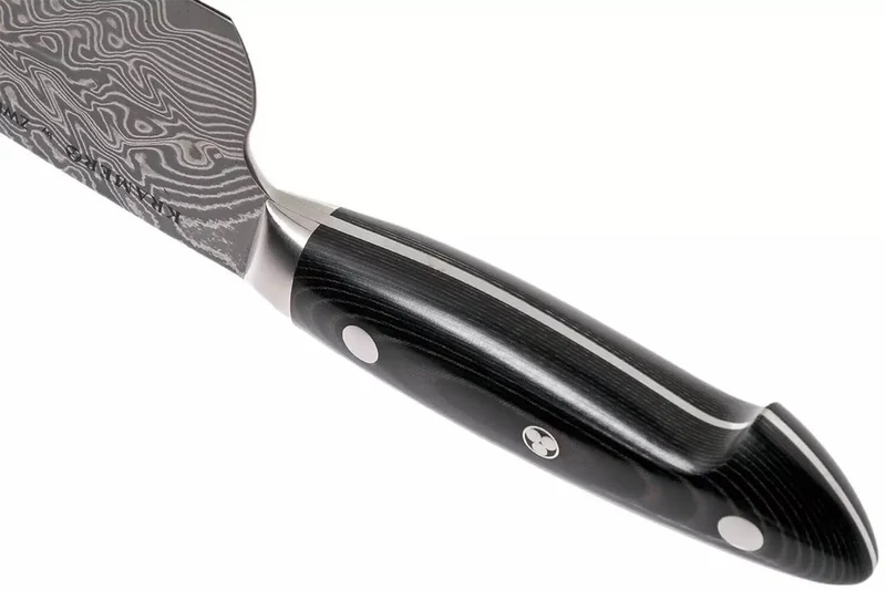 Couteau de chef japonais Zwilling Kramer Euro Stainless 20cm damassé manche en micarta