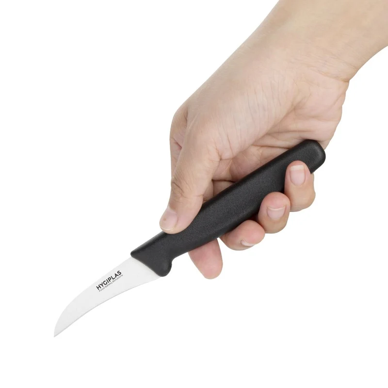 Couteau bec d'oiseau Hygiplas noir 65mm