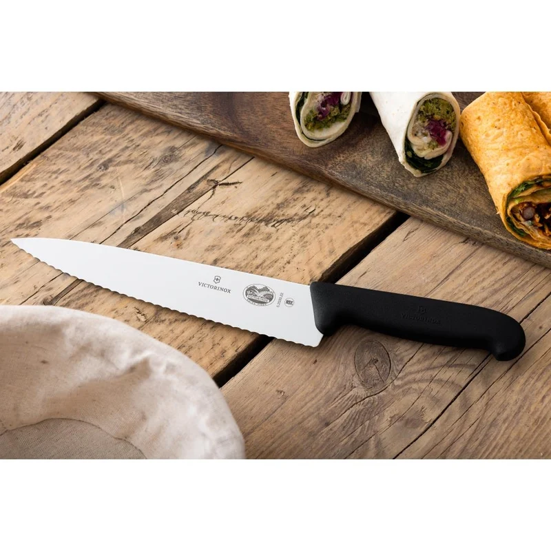 Couteau de cuisine denté Fibrox Victorinox 220mm
