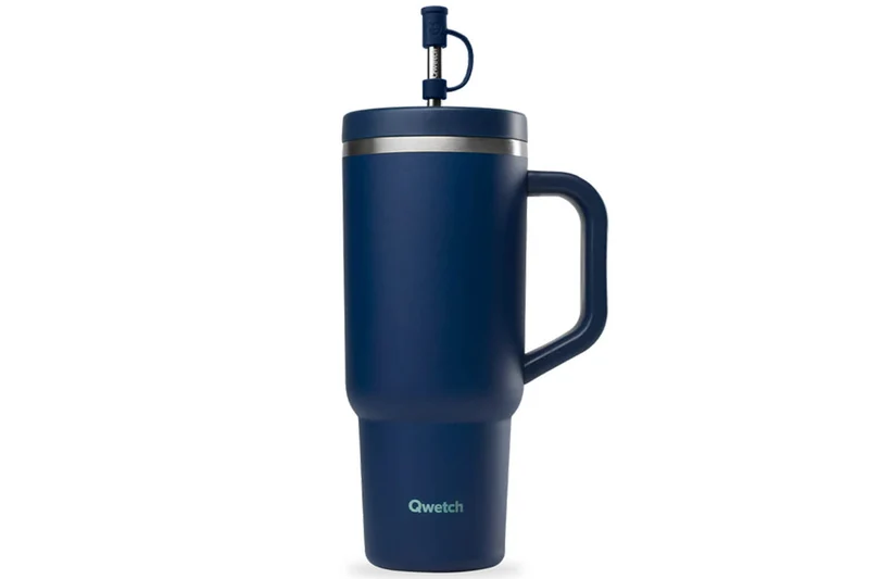 Travel cup isotherme Qwetch Matt inox recyclé 900ml – 10 coloris