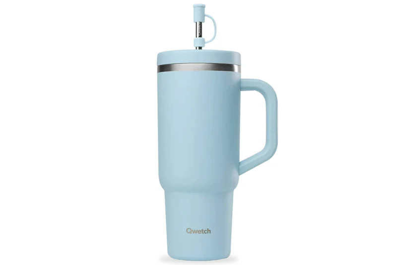 Travel cup isotherme Qwetch Matt inox recyclé 900ml – 10 coloris