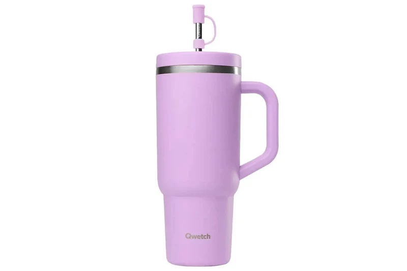 Travel cup isotherme Qwetch Matt inox recyclé 900ml – 10 coloris