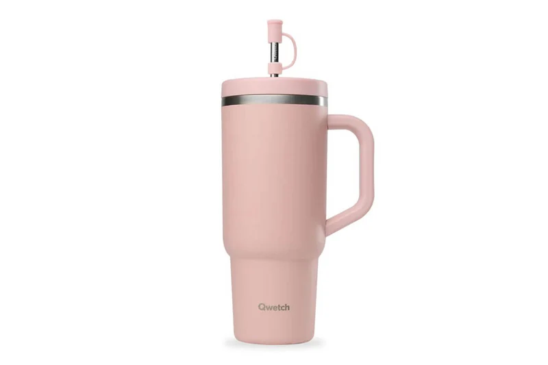 Travel cup isotherme Qwetch Matt inox recyclé 900ml – 10 coloris