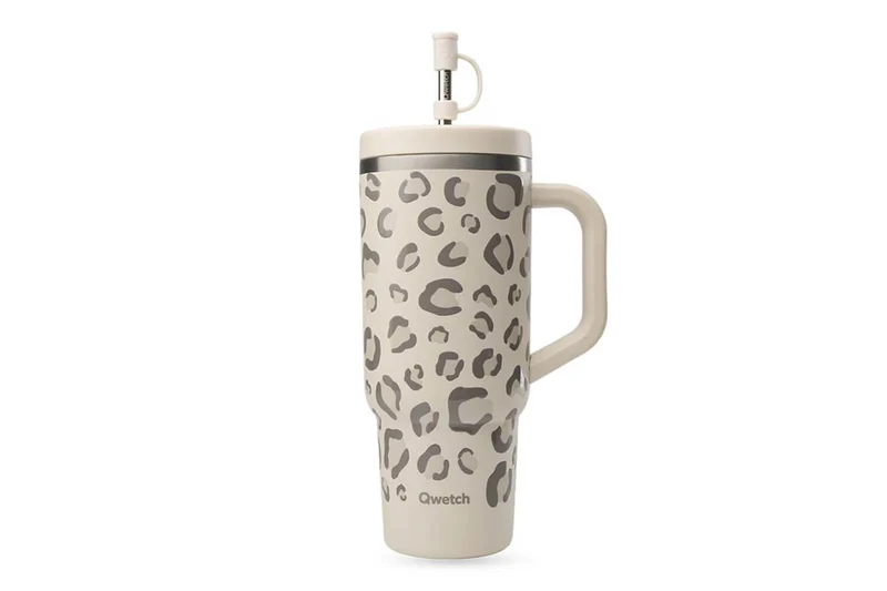 Travel cup isotherme Qwetch Matt inox recyclé 900ml – 10 coloris