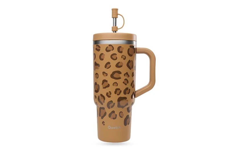 Travel cup isotherme Qwetch Matt inox recyclé 900ml – 10 coloris