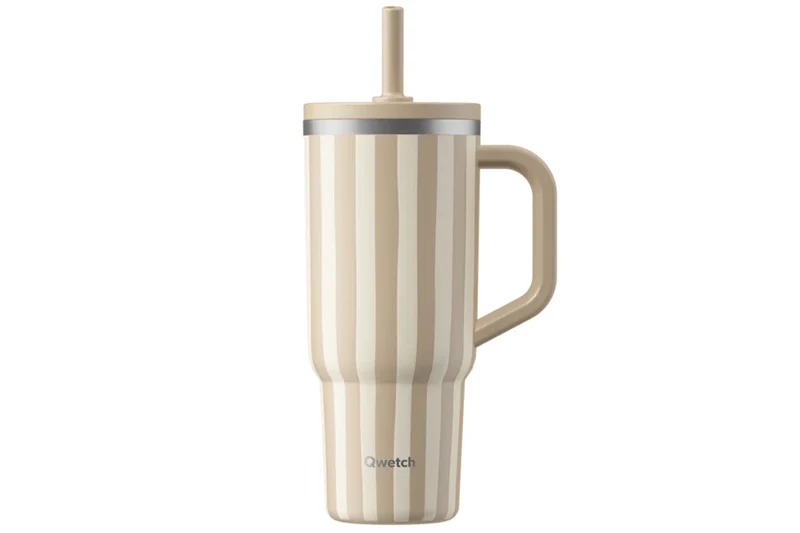 Travel cup isotherme Qwetch Matt inox recyclé 900ml – 10 coloris