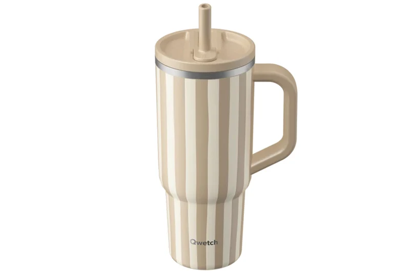 Travel cup isotherme Qwetch Matt inox recyclé 900ml – 10 coloris