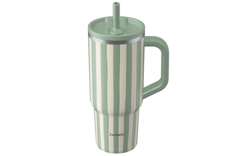 Travel cup isotherme Qwetch Matt inox recyclé 900ml – 10 coloris