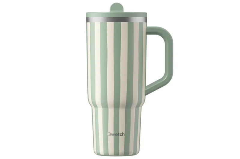 Travel cup isotherme Qwetch Matt inox recyclé 900ml – 10 coloris