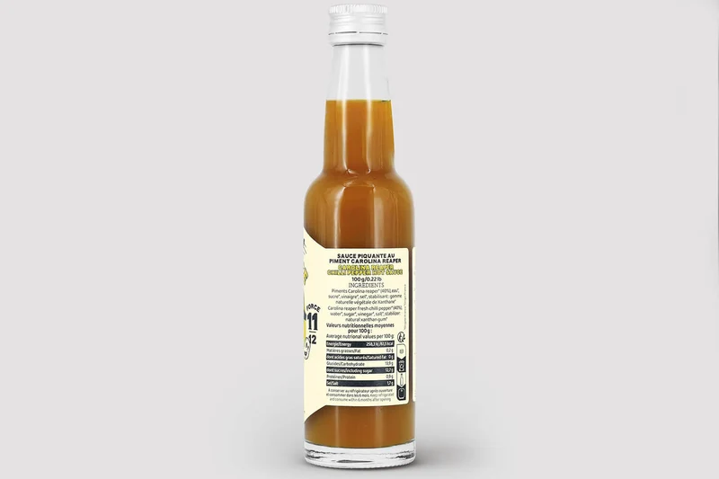Sauce Martin Carolina Reaper force 11/12 piment pur cru 100g
