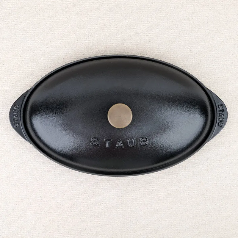 Plat de cuisson ovale en fonte Staub