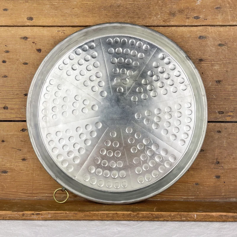 Plat à Socca en cuivre 32cm